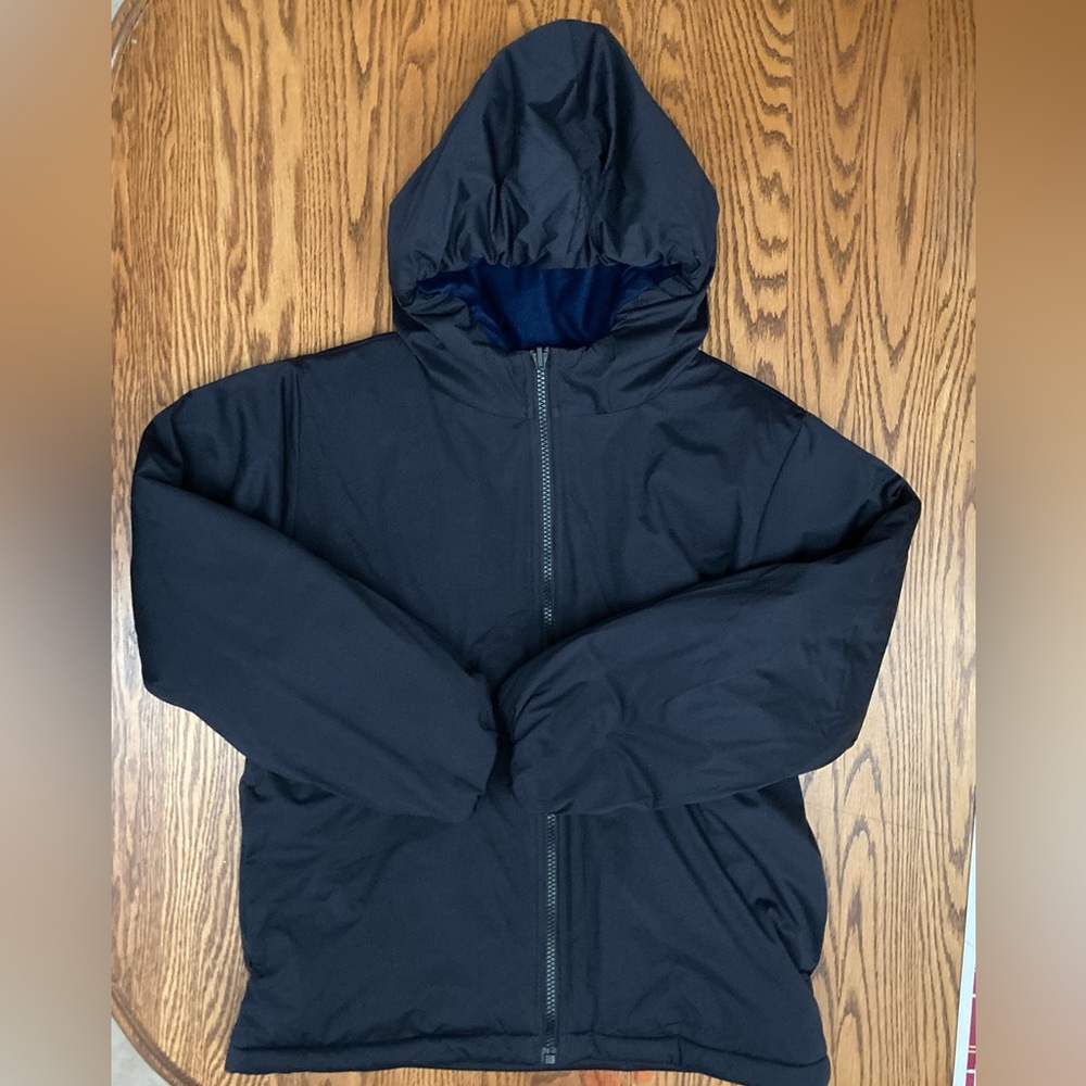 ❄️🥶❄️Boy’s Black Hooded Zip Up Jacket with Pockets